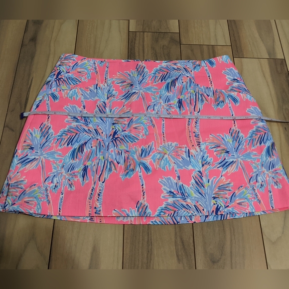 EUC! Lilly Pulitzer January Skort Flamingo Pink Nice Stems Size 2 - Picture 9 of 14